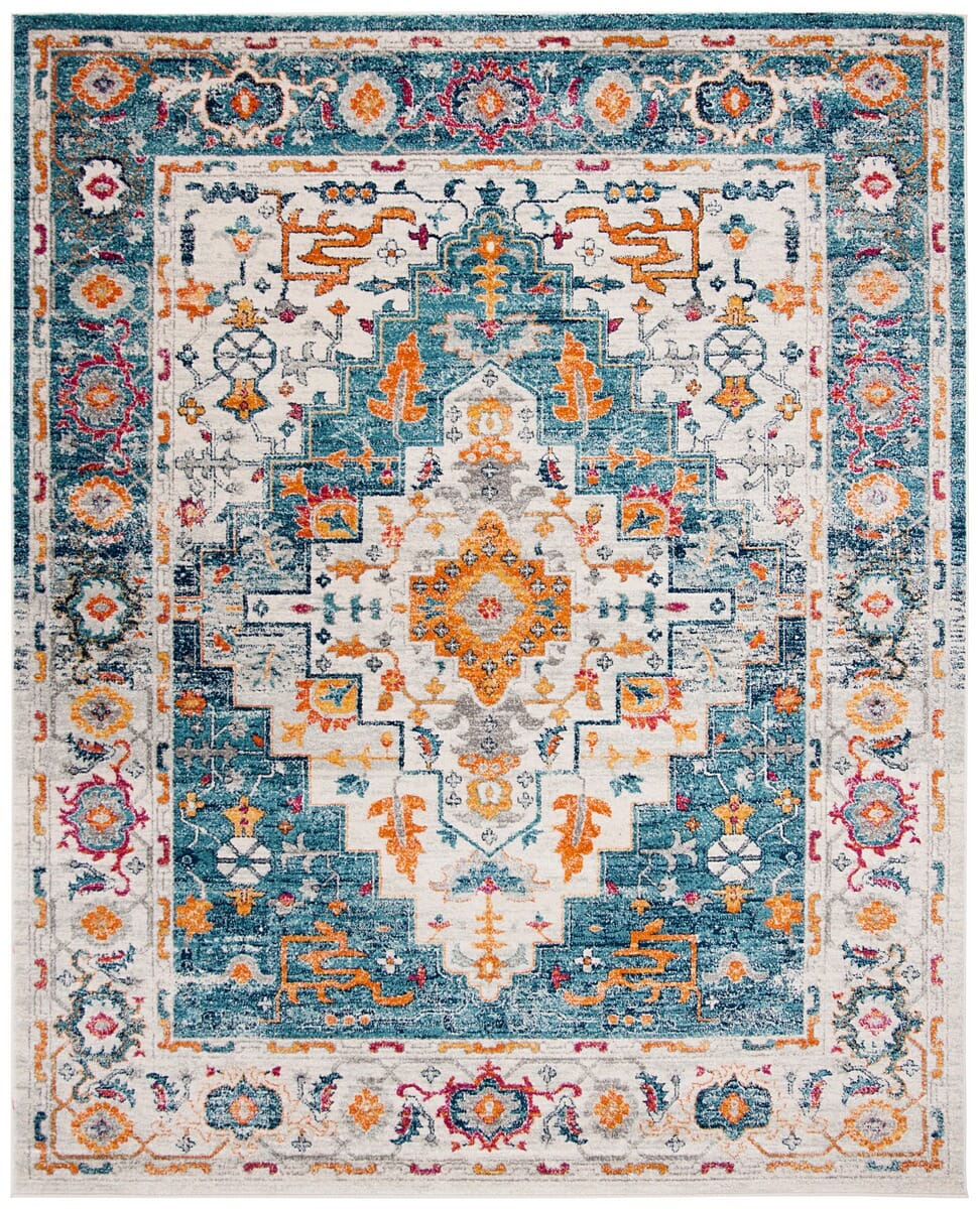 Safavieh Madison Mad156K Turquoise / Ivory Area Rug