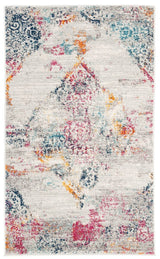 Safavieh Madison Mad157R Light Grey / Fuchsia Rugs.