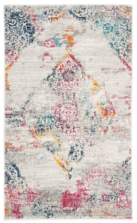 Safavieh Madison Mad157R Light Grey / Fuchsia Rugs.