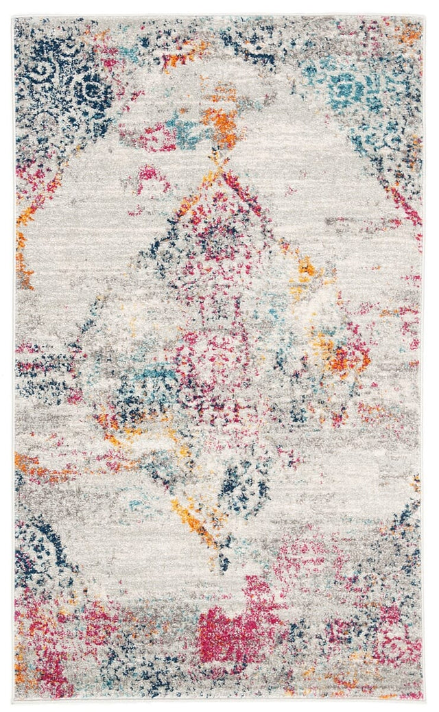 Safavieh Madison Mad157R Light Grey / Fuchsia Rugs.