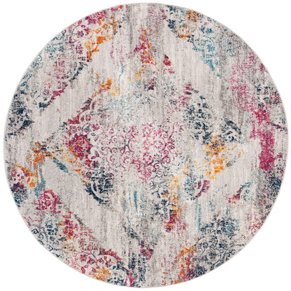 Safavieh Madison Mad157R Light Grey / Fuchsia Vintage / Distressed Area Rug