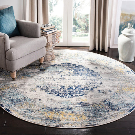 Safavieh Madison Mad158F Light Grey/Blue Rug.