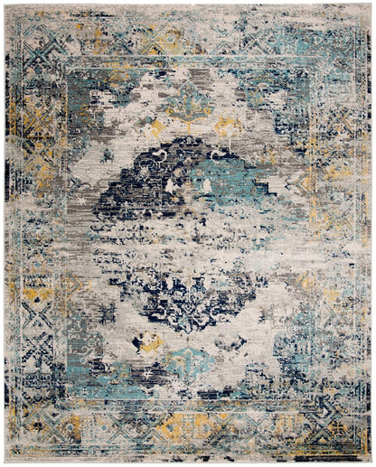 Safavieh Madison Mad158F Light Grey / Blue Vintage / Distressed Area Rug