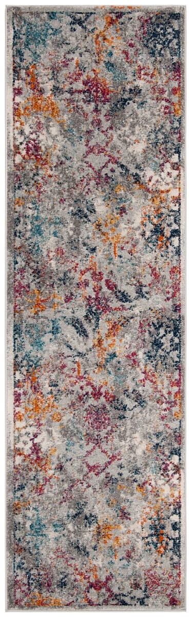 Safavieh Madison Mad159R Light Grey / Fuchsia Vintage / Distressed Area Rug