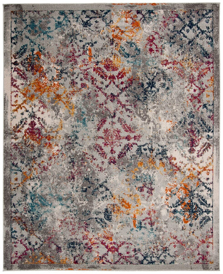 Safavieh Madison Mad159R Light Grey / Fuchsia Rugs.