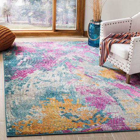 Safavieh Madison Mad201M Blue / Multi Rugs.