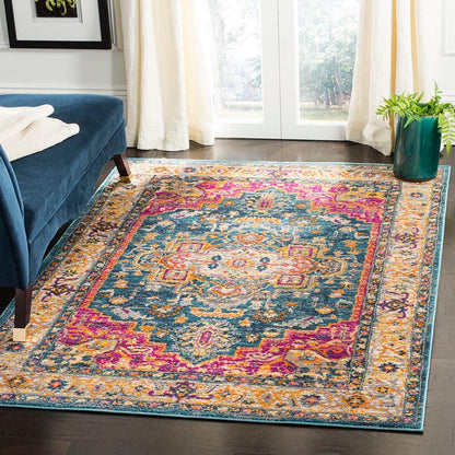 Safavieh Madison Mad202M Blue / Multi Vintage / Distressed Area Rug