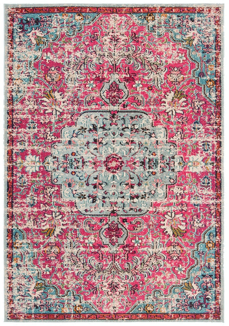 Safavieh Madison Mad447R Fuchsia/Teal Rug.