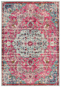 Safavieh Madison Mad447R Fuchsia / Teal Vintage / Distressed Area Rug