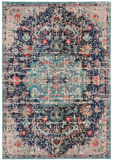 Safavieh Madison Mad447Z Black/Teal Rug.