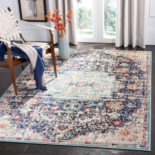 Safavieh Madison Mad447Z Black/Teal Rug.