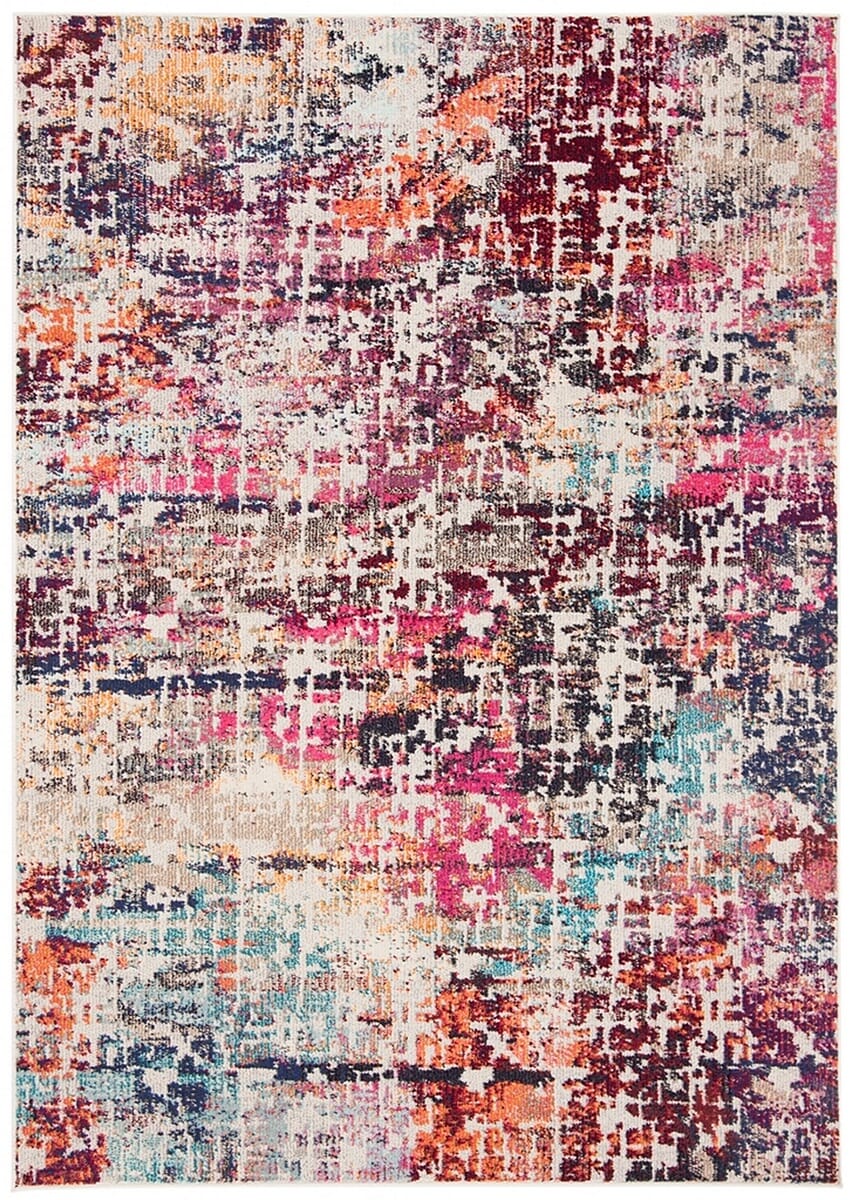 Safavieh Madison Mad458C Red / Light Blue Organic / Abstract Area Rug