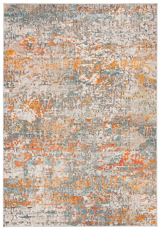 Safavieh Madison Mad460F Grey / Orange Organic / Abstract Area Rug