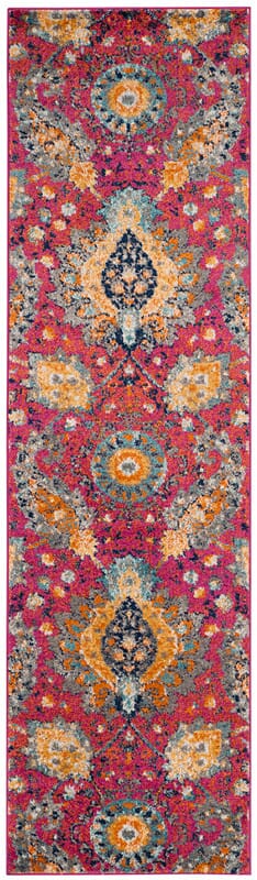 Safavieh Madison Mad600A Fuchsia / Gold Area Rug