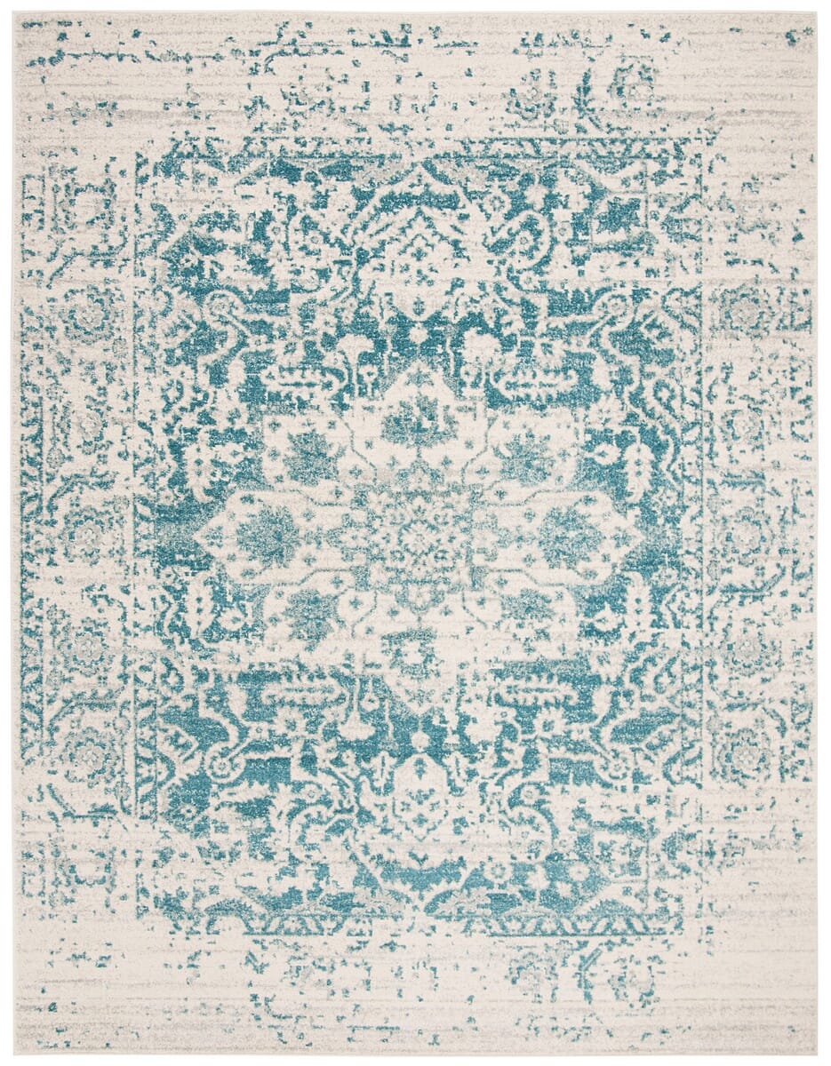 Safavieh Madison Mad603J Teal / Ivory Vintage / Distressed Area Rug