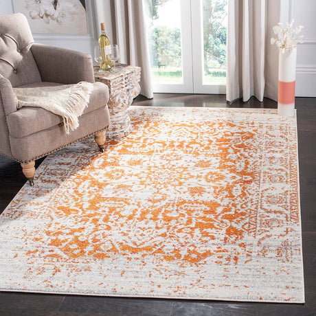 Safavieh Madison Mad603P Orange/Ivory Rug.