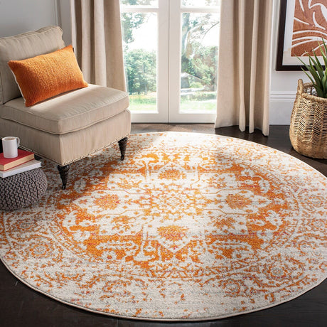 Safavieh Madison Mad603P Orange/Ivory Rug.