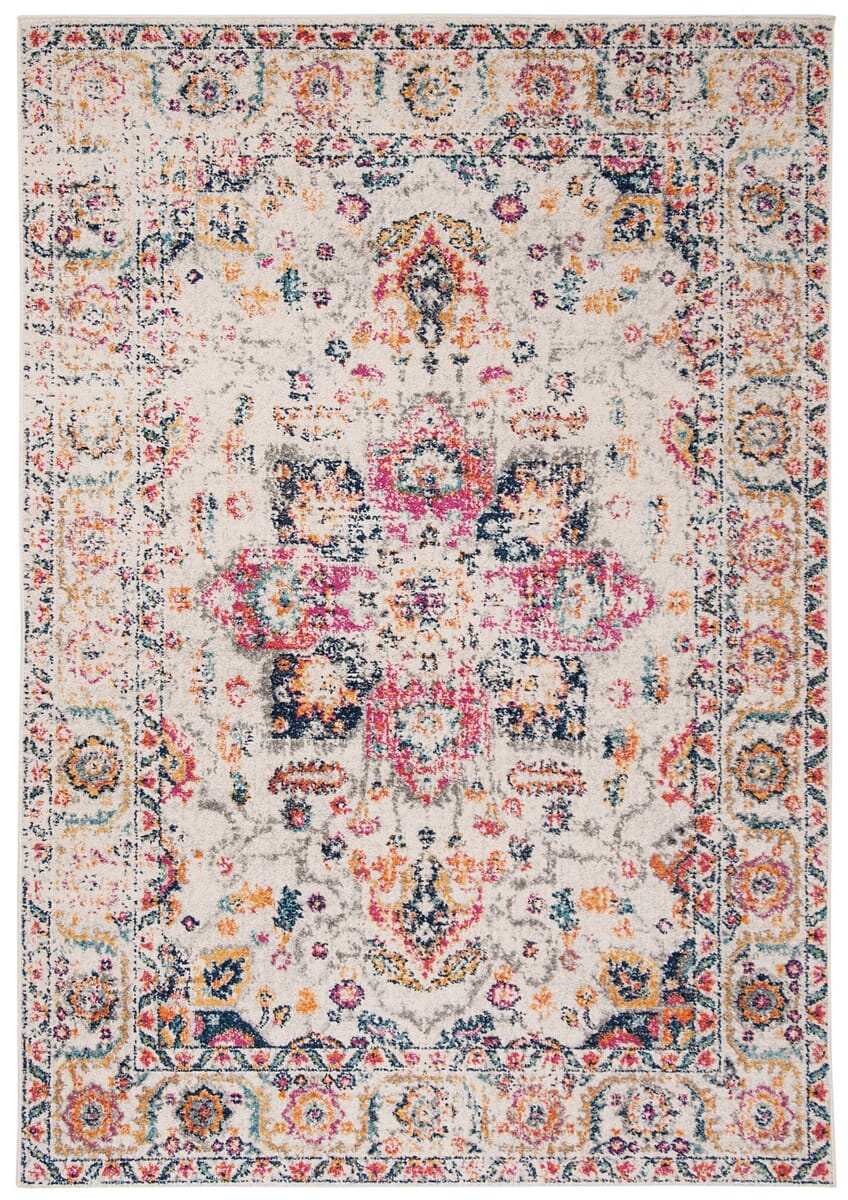 Safavieh Madison Mad603R Fuchsia / Ivory Vintage / Distressed Area Rug