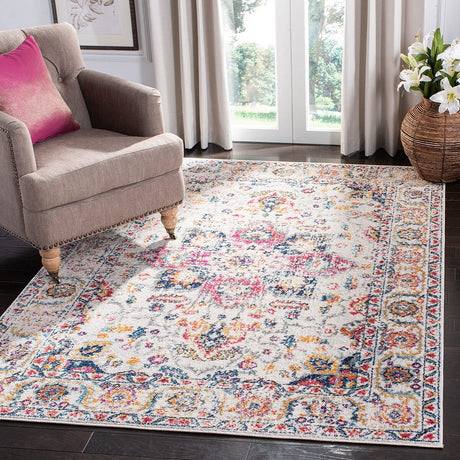 Safavieh Madison Mad603R Fuchsia/Ivory Rug.