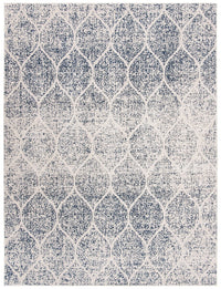 Safavieh Madison Mad604A Cream / Royal Blue Damask Area Rug