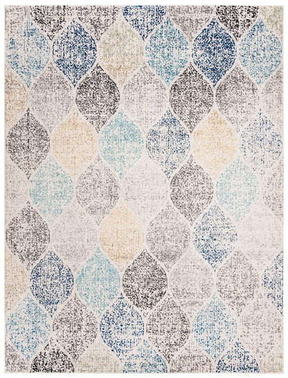 Safavieh Madison Mad604D Ivory / Blue Damask Area Rug