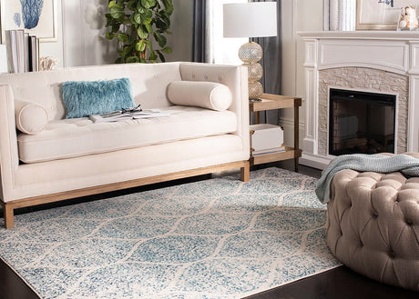 Safavieh Madison Mad604E Cream/Turquoise Rug.