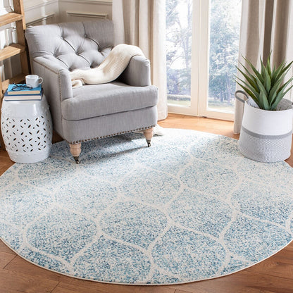 Safavieh Madison Mad604E Cream / Turquoise Damask Area Rug