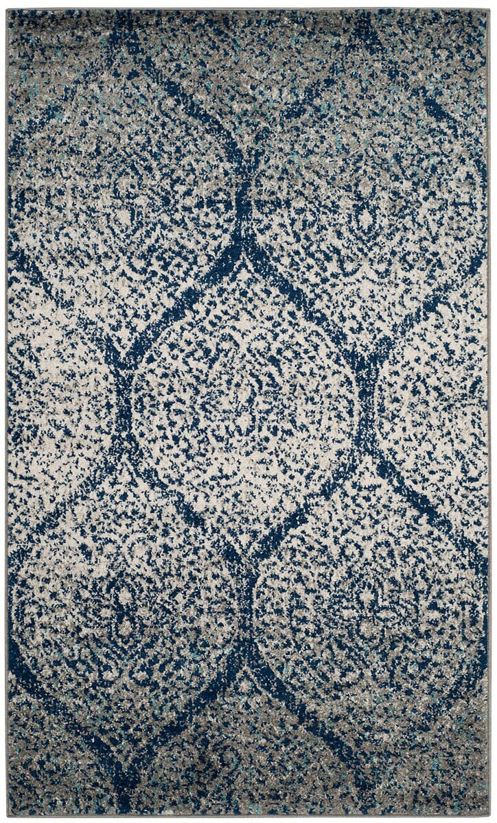 Safavieh Madison Mad604G Navy/Silver Rug.