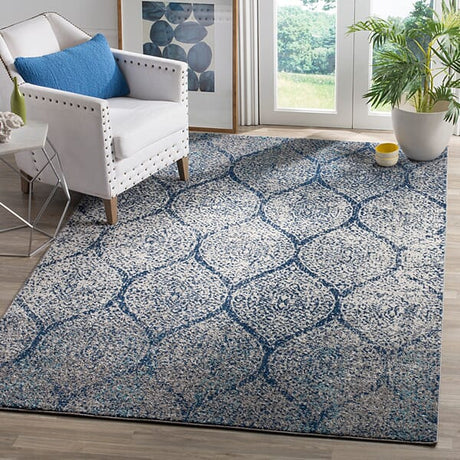 Safavieh Madison Mad604G Navy/Silver Rug.