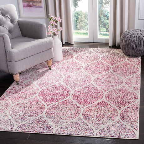 Safavieh Madison Mad604R Cream/Fuchsia Rug.