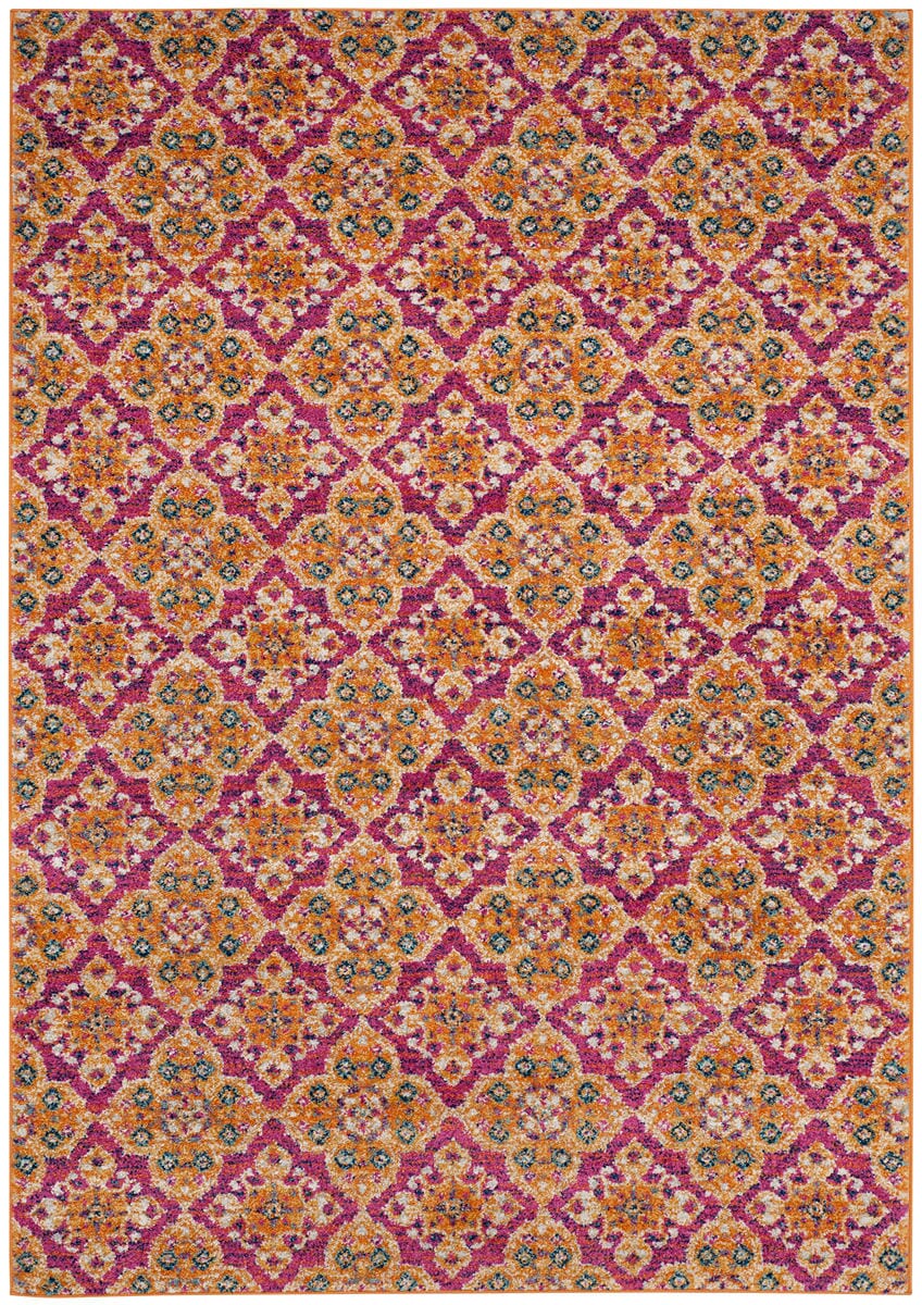 Safavieh Madison Mad605A Fuchsia / Gold Rugs.