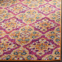 Safavieh Madison Mad605A Fuchsia / Gold Damask Area Rug