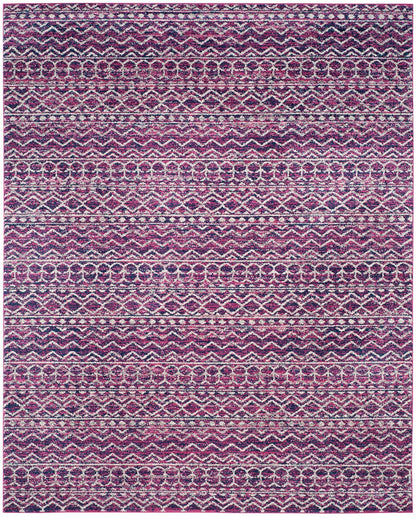 Safavieh Madison Mad606M Fuchsia / Navy Bohemian Area Rug