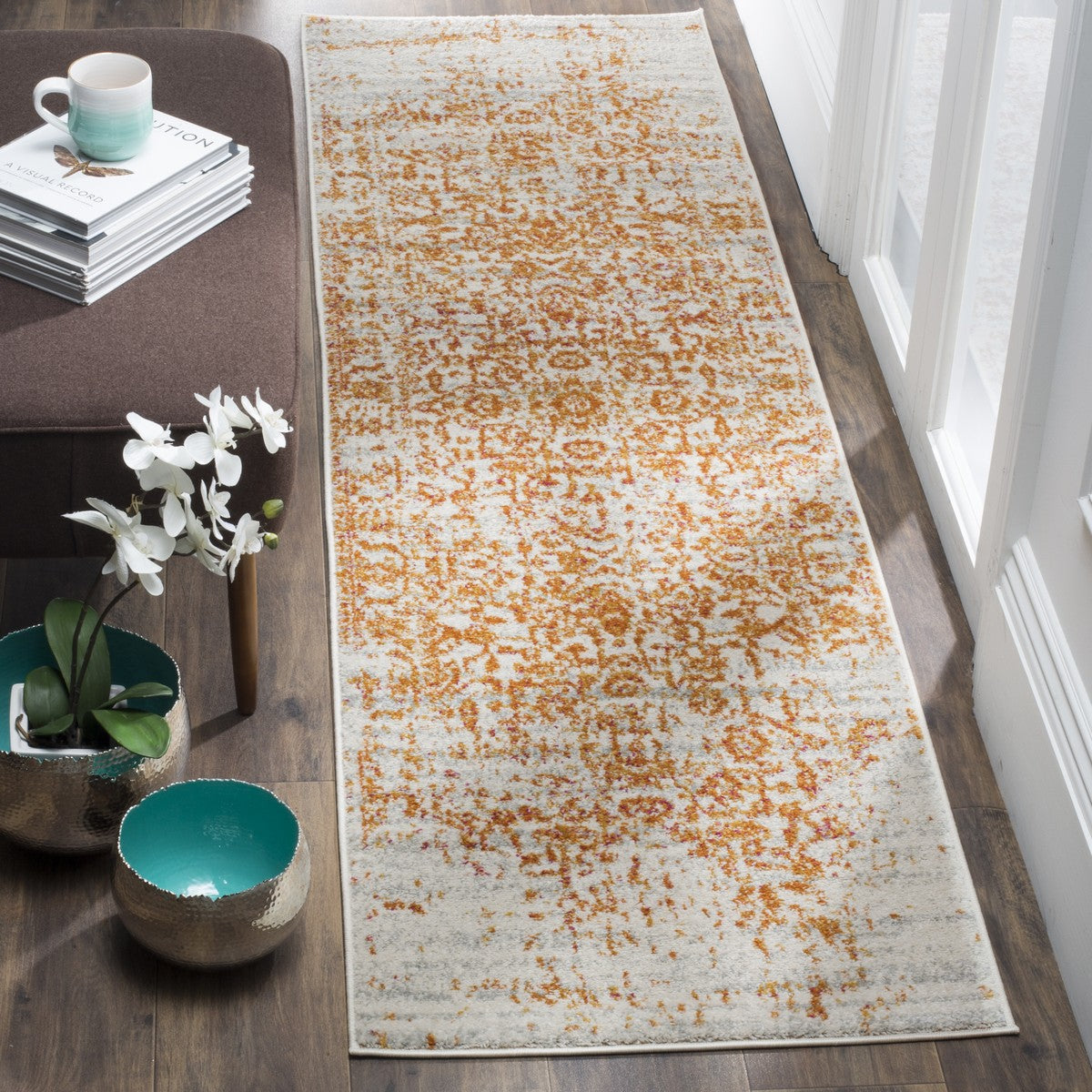 Safavieh Madison Mad607K Cream/Orange Area Rug