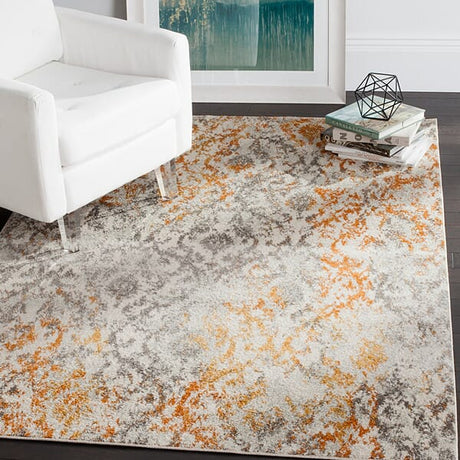 Safavieh Madison Mad608K Cream / Orange Rugs.