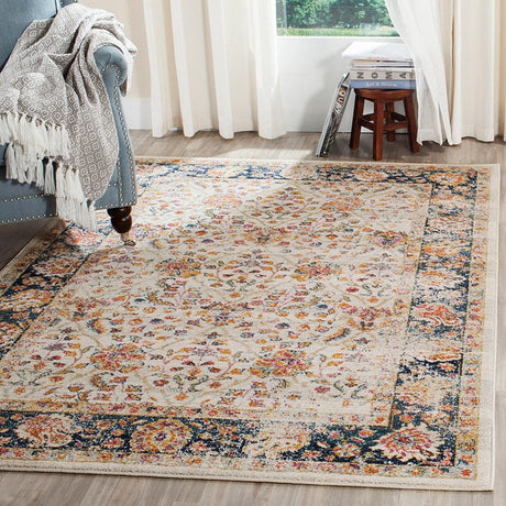 Safavieh Madison Mad609D Cream / Navy Rugs.