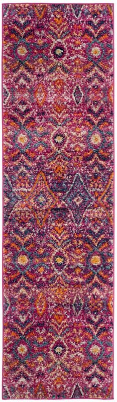 Safavieh Madison Mad610M Fuchsia / Multi Ikat Area Rug