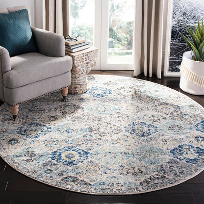 Safavieh Madison Mad611A Ivory / Aqua Vintage / Distressed Area Rug