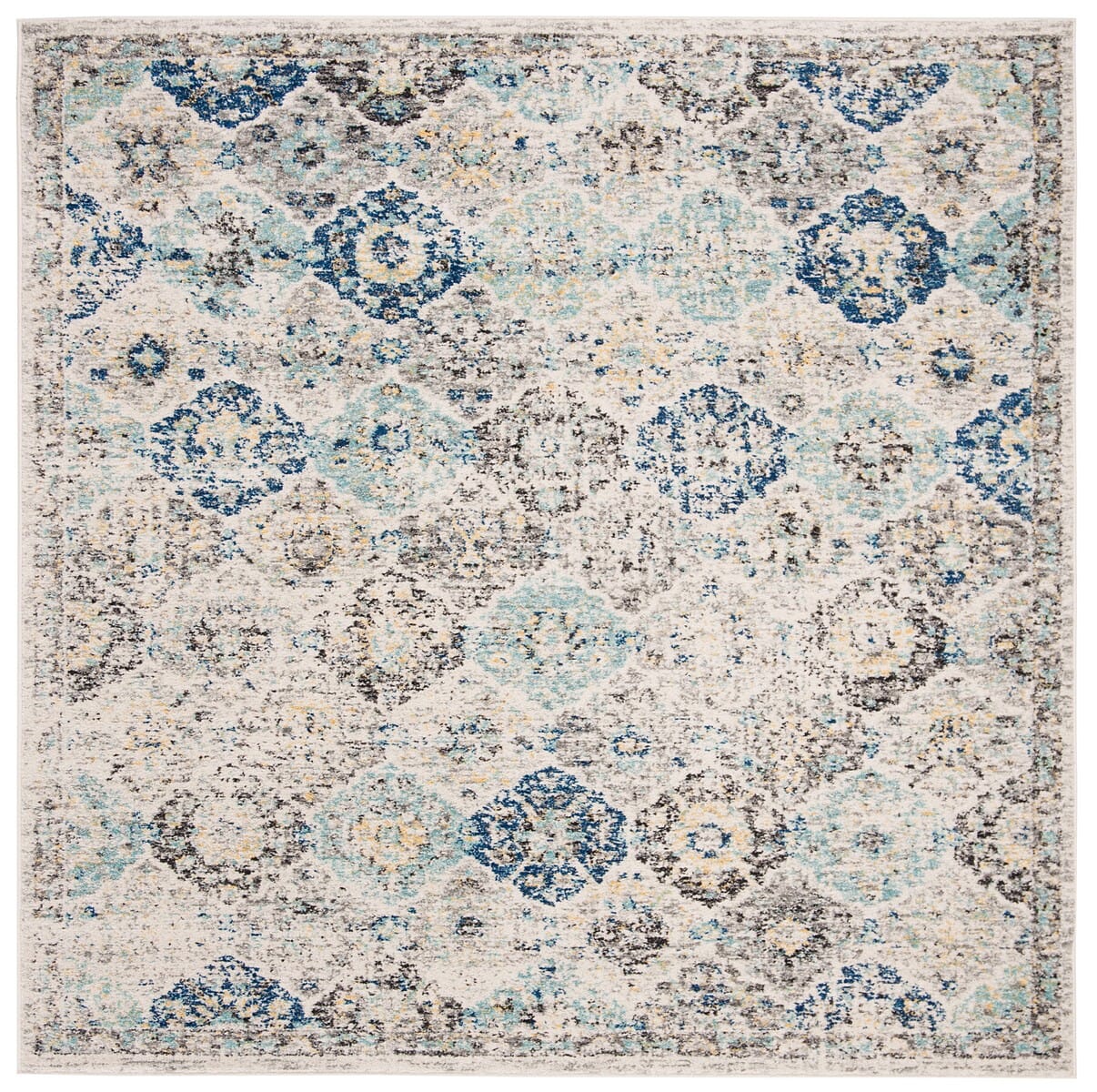 Safavieh Madison Mad611A Ivory / Aqua Vintage / Distressed Area Rug