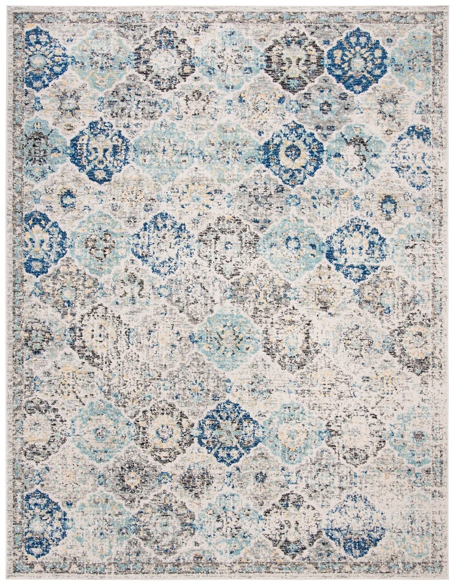 Safavieh Madison Mad611A Ivory / Aqua Vintage / Distressed Area Rug