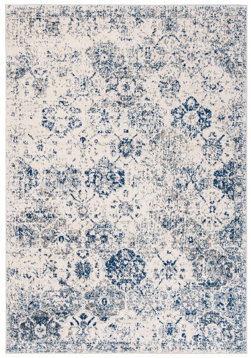 Safavieh Madison Mad611C White / Royal Blue Vintage / Distressed Area Rug