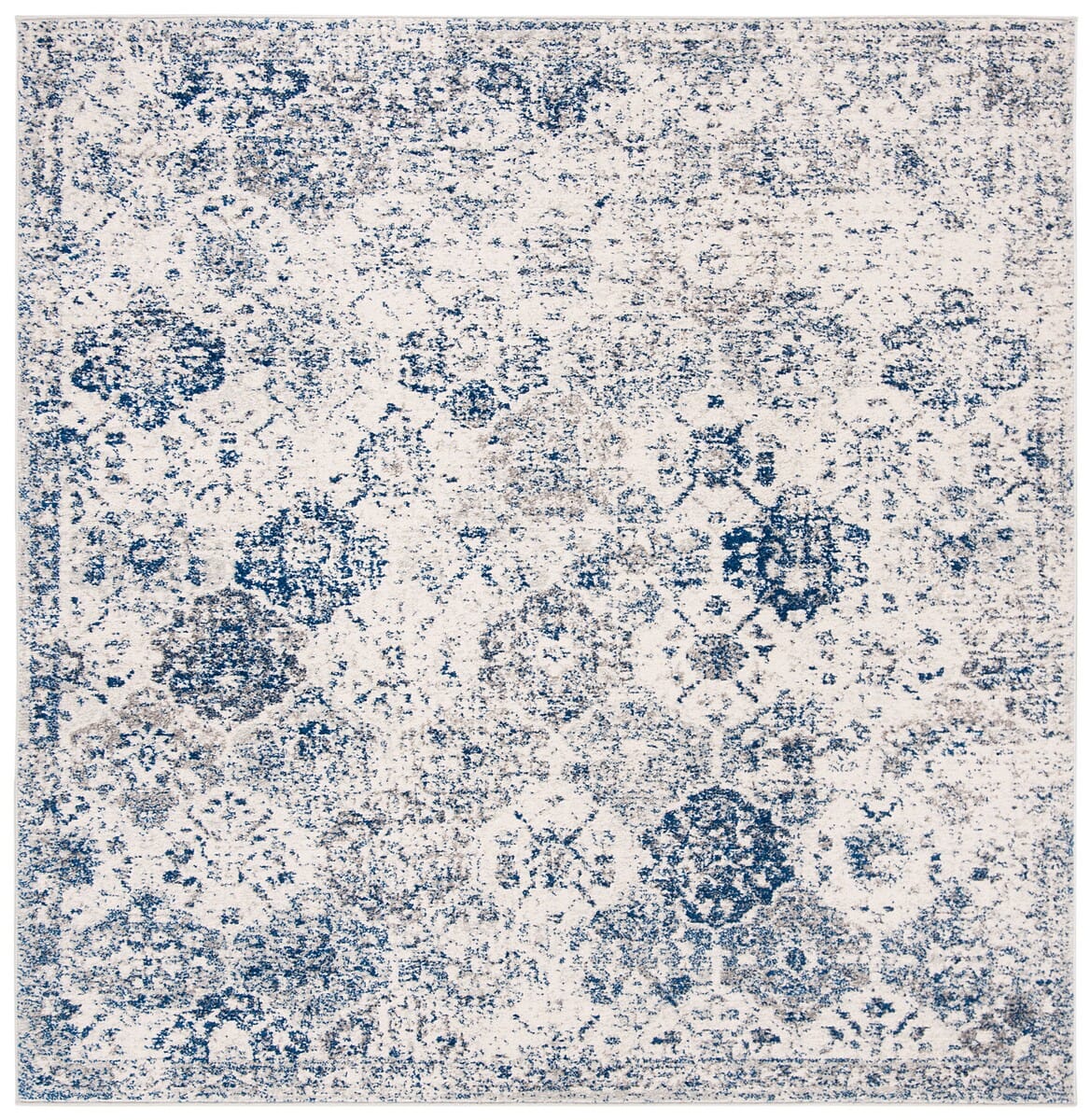 Safavieh Madison Mad611C White / Royal Blue Vintage / Distressed Area Rug