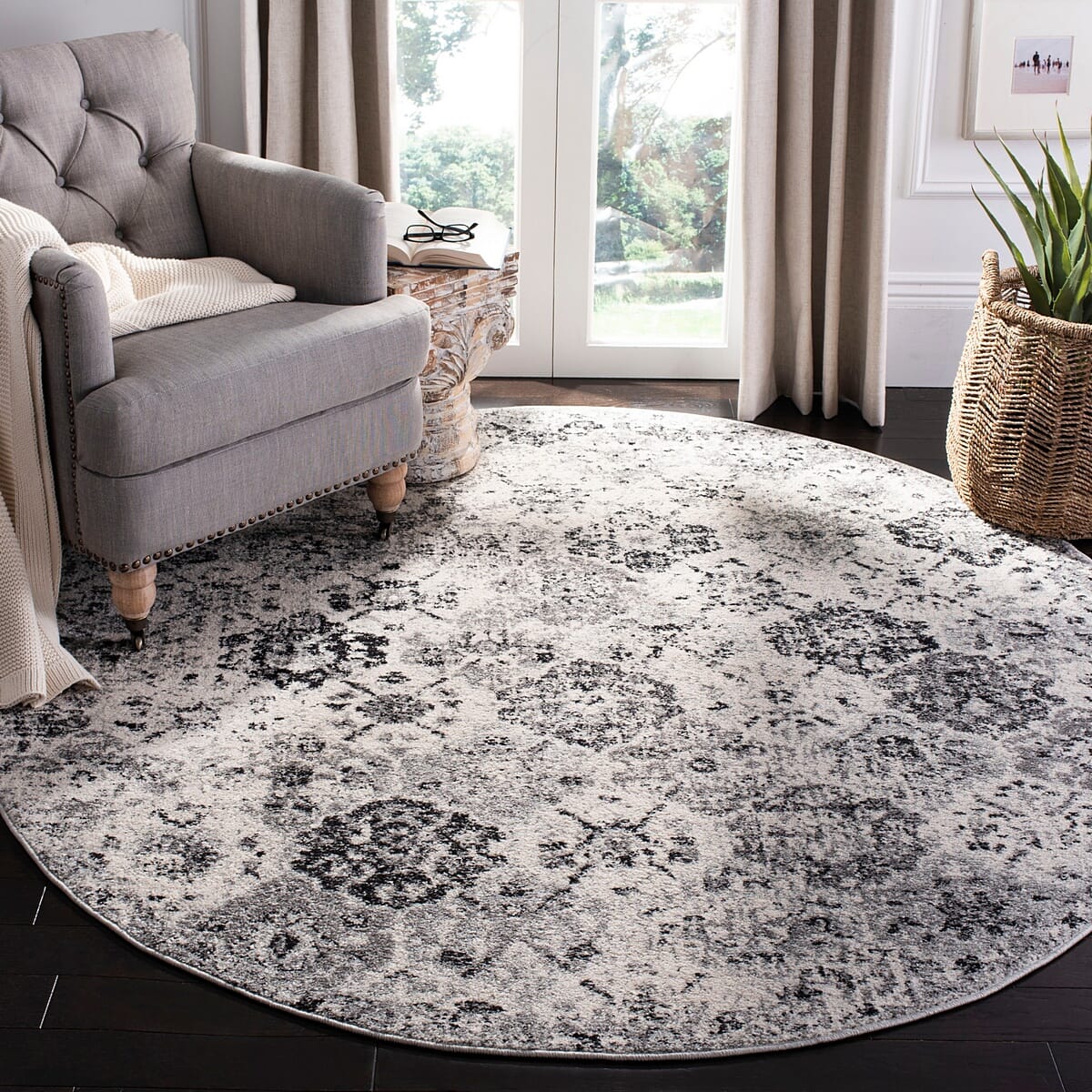 Safavieh Madison Mad611G Silver / Grey Vintage / Distressed Area Rug