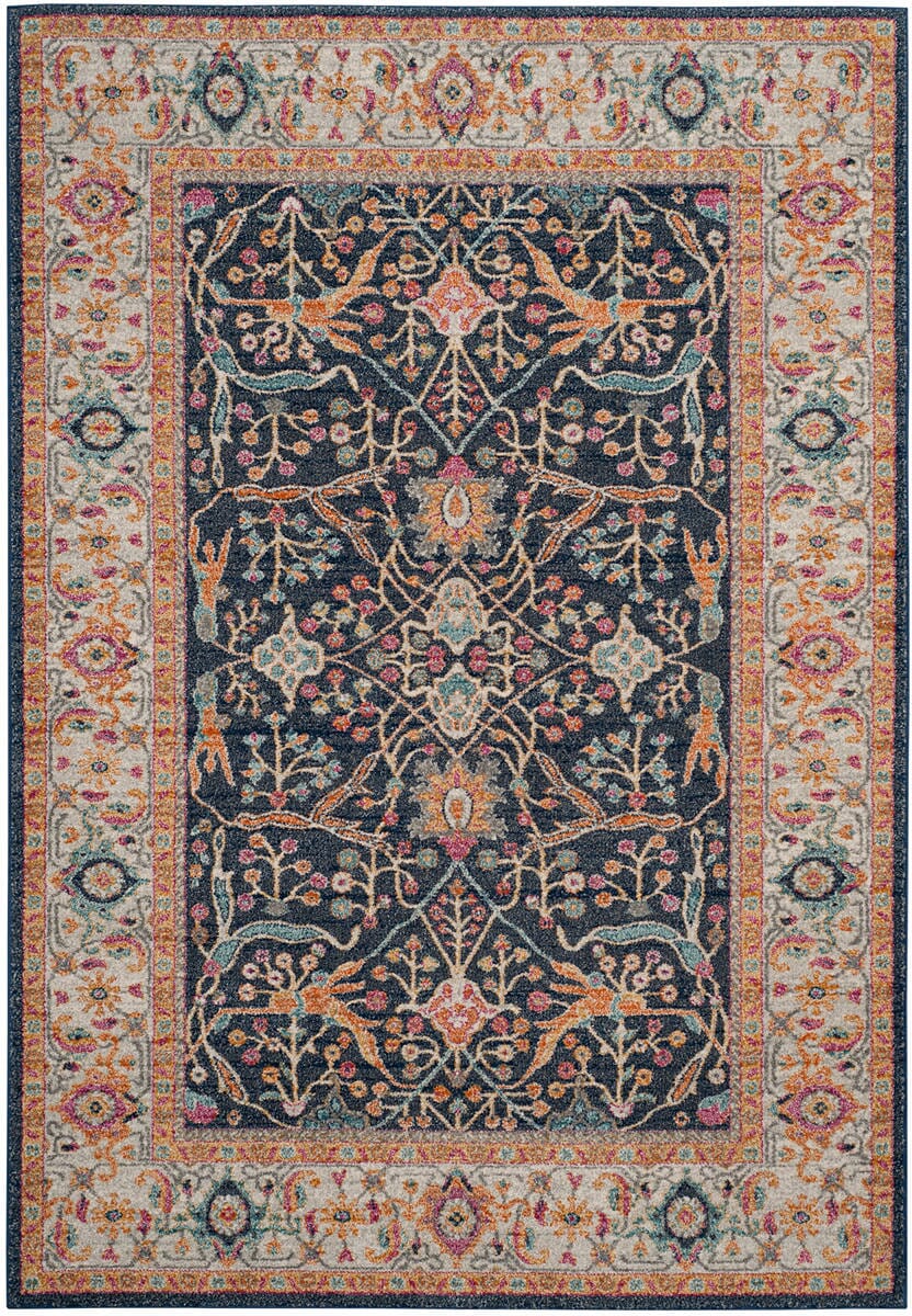 Safavieh Madison Mad612D Navy / Creme Area Rug