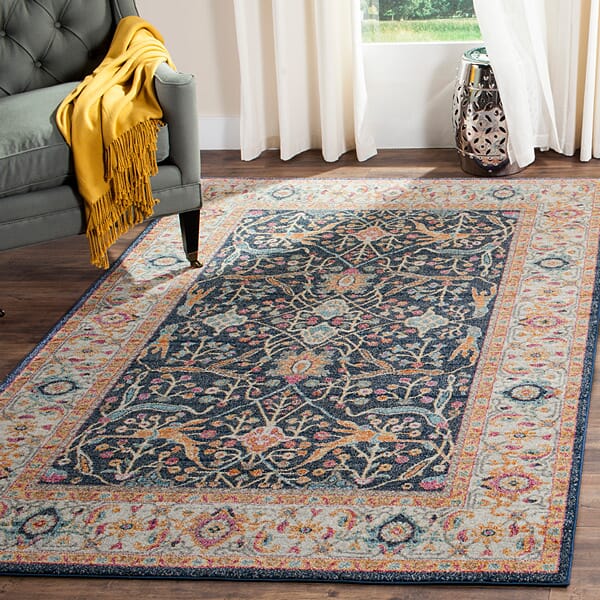 Safavieh Madison Mad612D Navy / Creme Area Rug