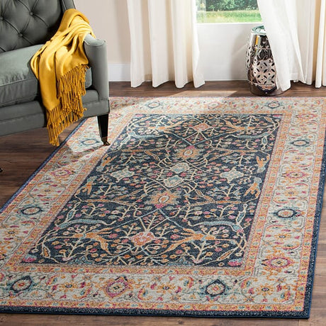 Safavieh Madison Mad612D Navy / Creme Rugs.