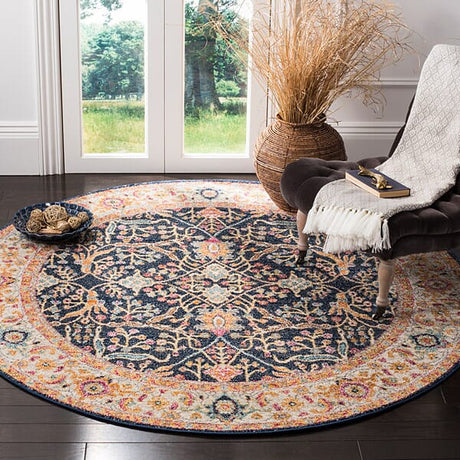 Safavieh Madison Mad612D Navy / Creme Rugs.