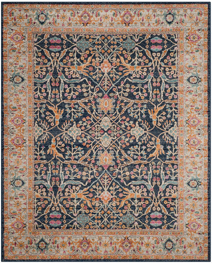 Safavieh Madison Mad612D Navy / Creme Area Rug