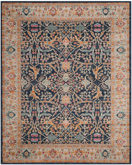 Safavieh Madison Mad612D Navy / Creme Rugs.