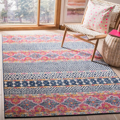 Safavieh Madison Mad797N Navy / Ivory Moroccan Area Rug